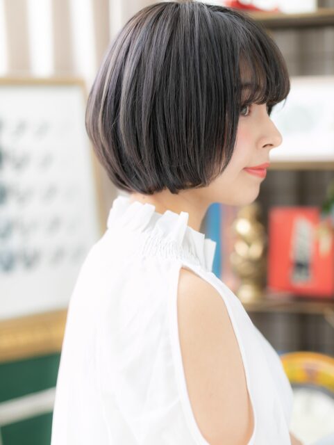 大人可愛いヘルシースタイル小顔ボブ20代30代