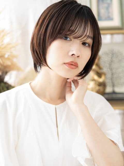 大人可愛い丸み小顔ショート20代30代