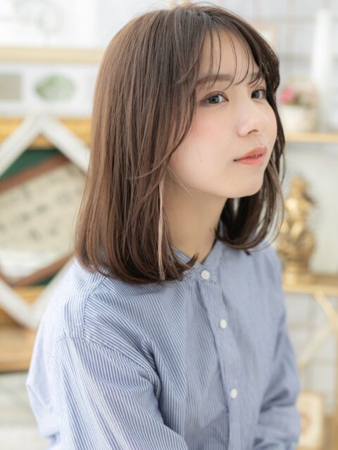 大人可愛いフレンチカジュアルボブ20代30代