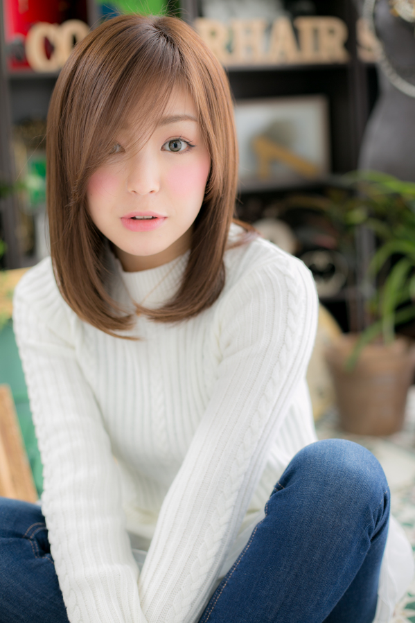 うざバングがPOINT♪透明感☆ストレート