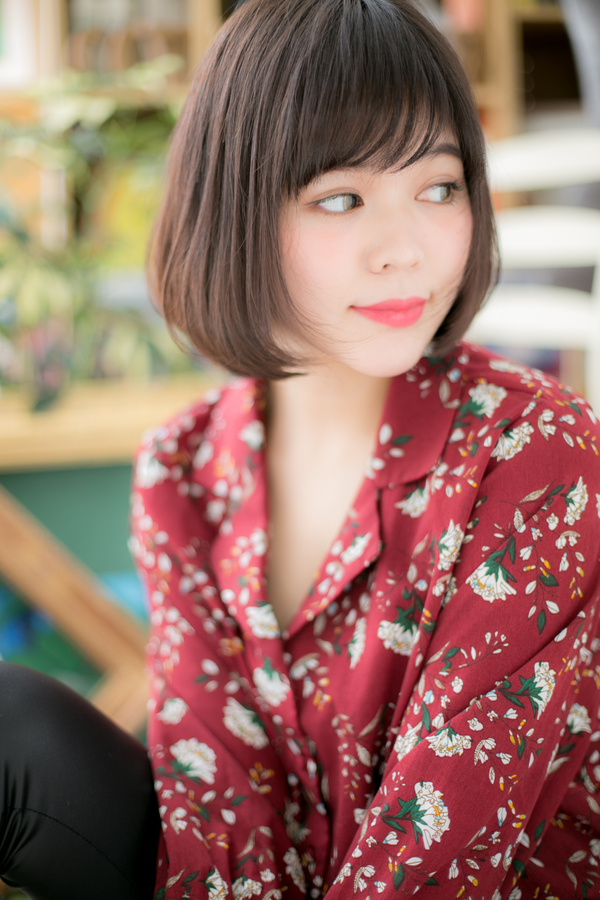 前下がりでクールフェミニン&#8230;大人ボブ