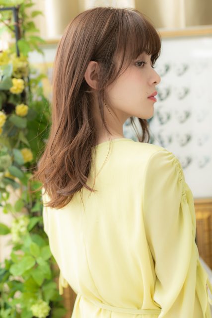 外国人風バレイヤージュ前下がりヨシンモリ