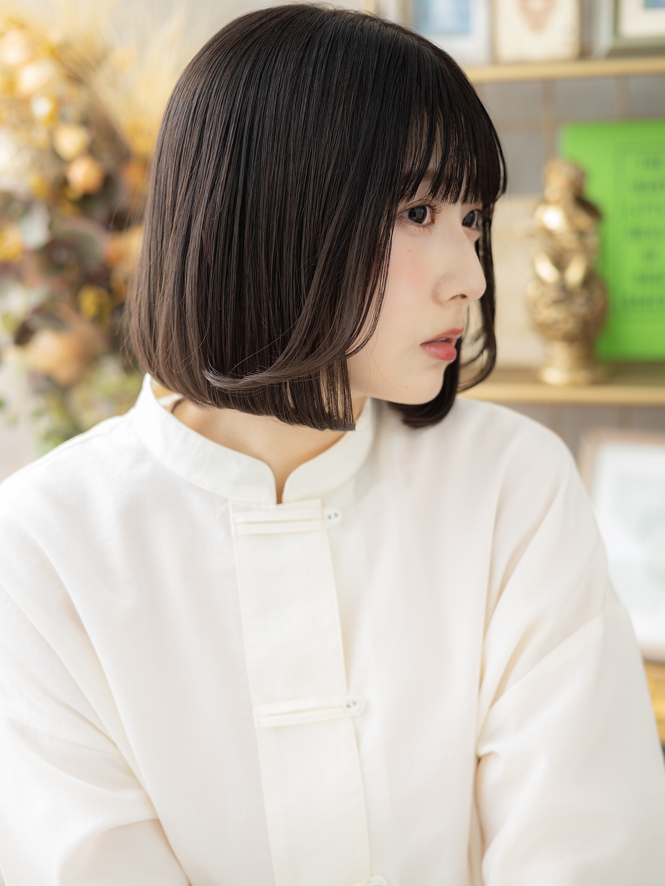 大人可愛いワンカール小顔ボブ20代30代