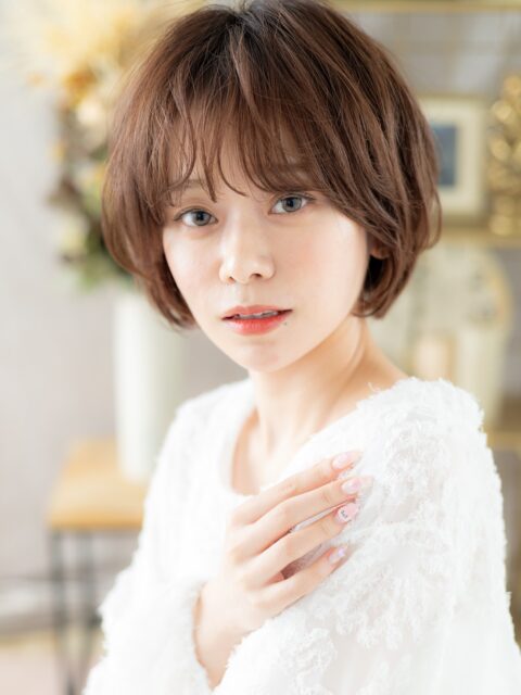 大人可愛い似合わせ小顔ショート20代30代
