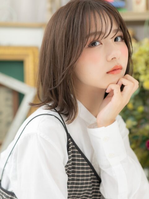 大人可愛いくびれ小顔ボブ20代30代