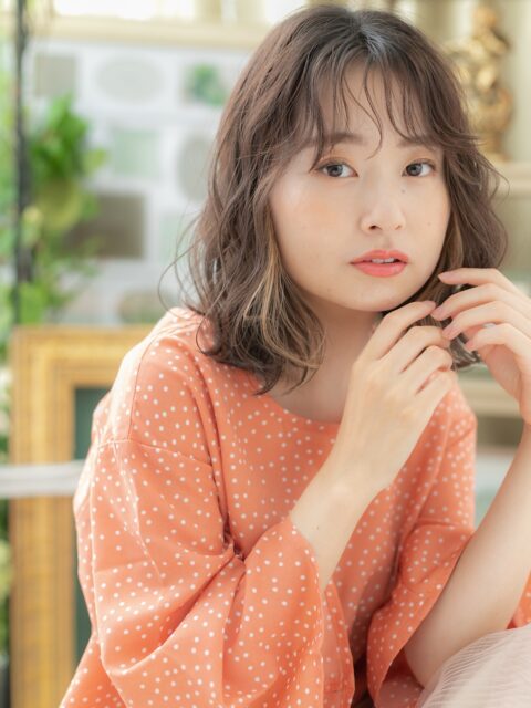 大人可愛いくせ毛風エアリーボブ20代30代