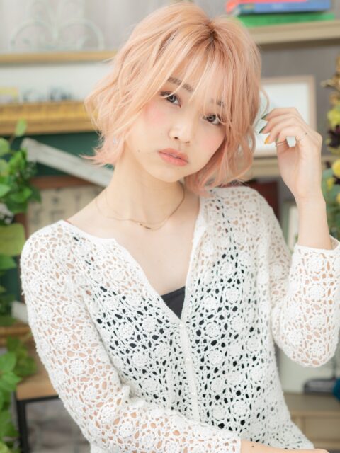 大人可愛い外国人風グラデーションボブ20代30代