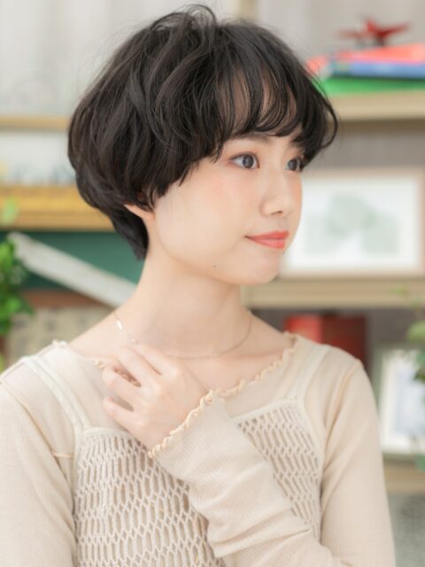 大人可愛い刈り上げマッシュショート20代30代