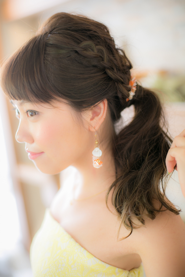 《ビーチウェディング風》&#8230;ヘアアレンジ☆