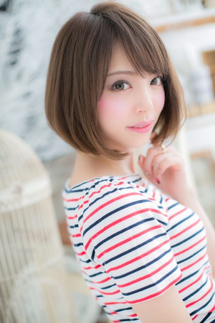 前下がりボブでアーバンレディstyle