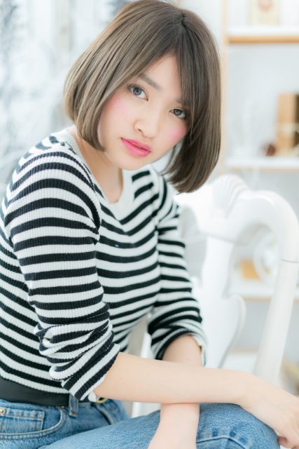 大人クラシカル&#8230;小顔前下がりボブ