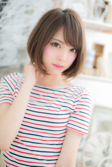 前下がりボブでアーバンレディstyle