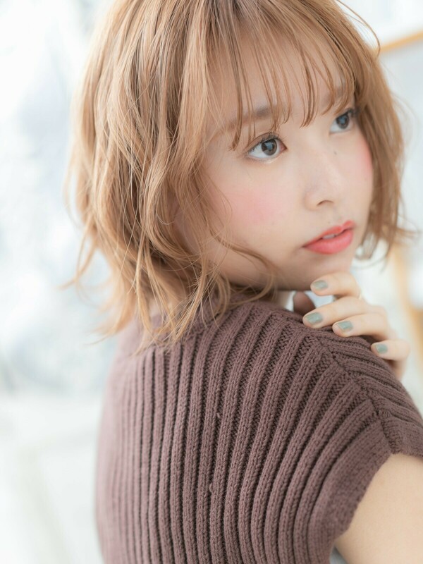 大人可愛い外国人風エアリーボブ20代30代