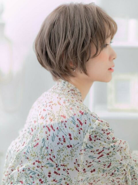 大人可愛いミニボブショートマッシュ20代30代