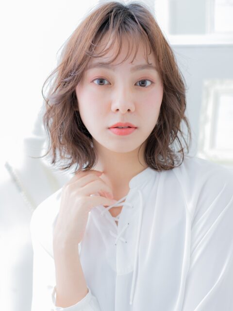 大人可愛いウェットヘア小顔ボブ20代30代