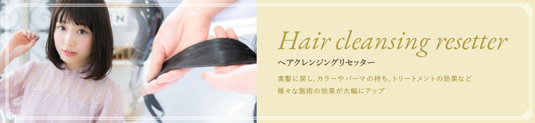 ヘアクレンジングリセッター