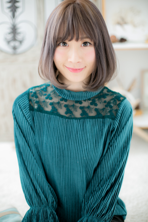 前下がりボブ♪格上げカラーで小顔見せ