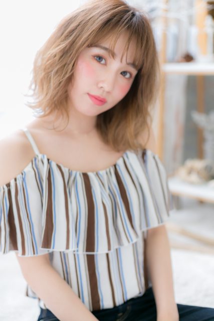 シフォンウェーブ♪外国人風小顔ボブ