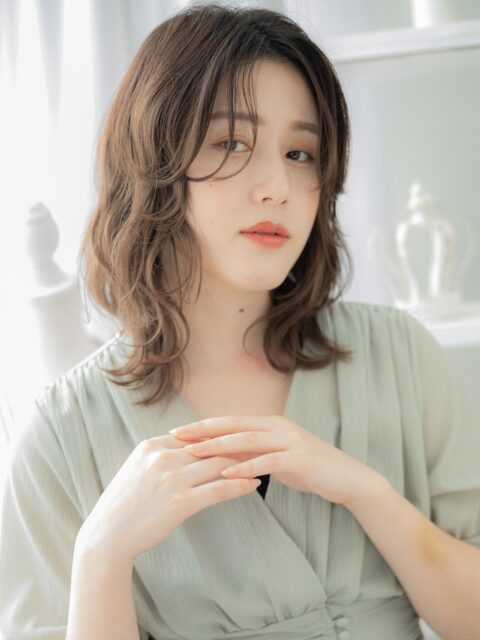 伸ばしかけ抜け感ミディアム20代30代