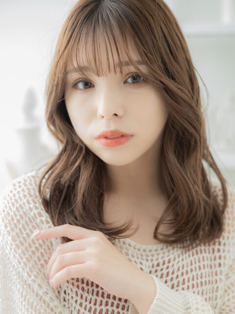 大人可愛い韓国風巻きミディ20代30代