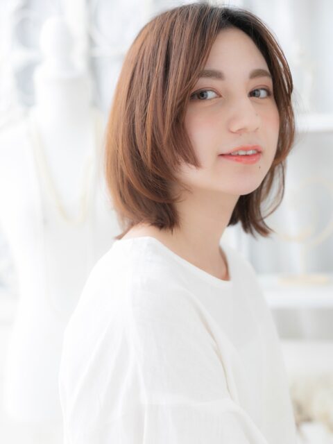 姫カットくびれボブウルフ30代
