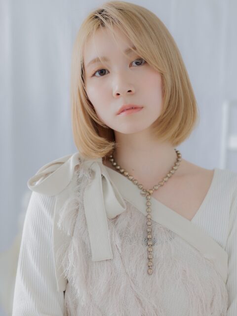 大人可愛いフォックスカラー小顔ボブ20代30代