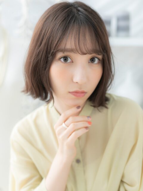 大人可愛い外ハネくびれボブ20代30代