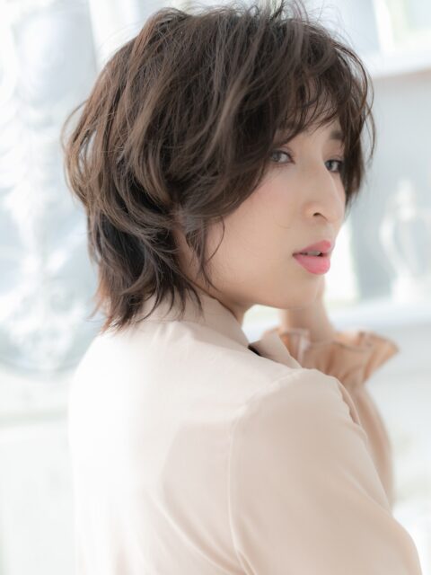 大人可愛いフレンチカジュアルショート20代30代