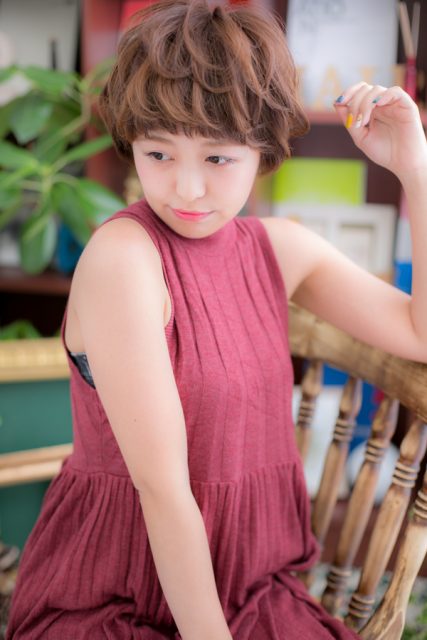 個性ある女の子ショート