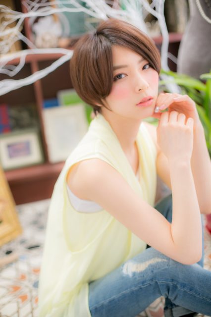 飾らないシンプルボブ