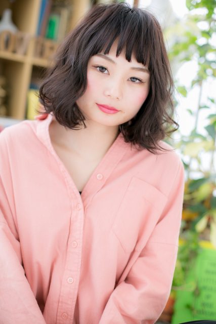 くせ毛風カール♪Aラインラブボブ