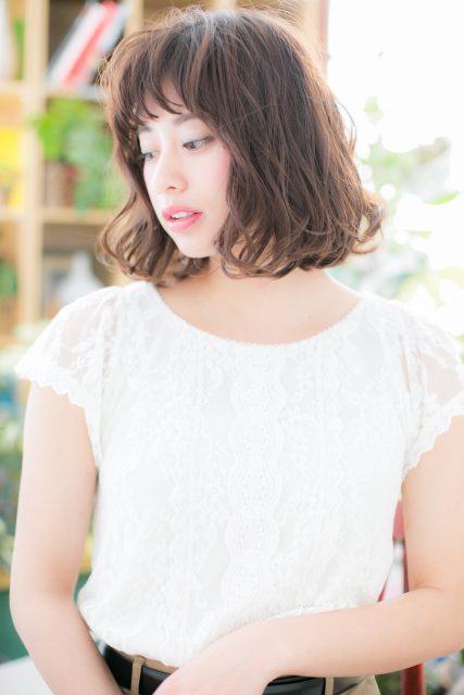 オン眉×とろみカール★アシンメトリー小顔ボブ