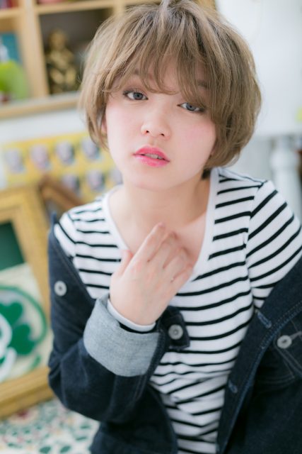 ふわくしゅ◎外国人風小顔マッシュショート