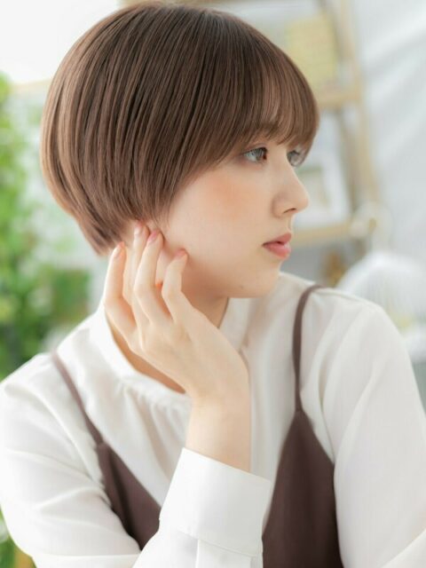 大人可愛いセシルカットヘルシーボブ20代30代