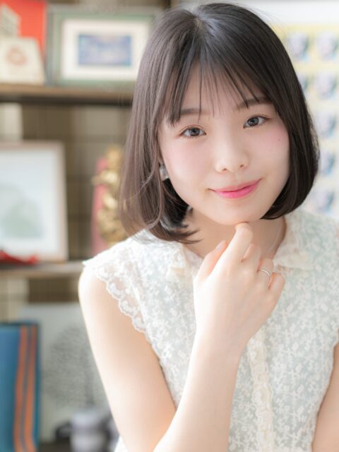 大人可愛いくせ毛風エアリーミディアム20代30代