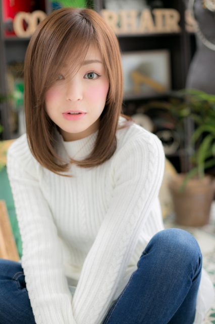 うざバングがPOINT♪透明感☆ストレート
