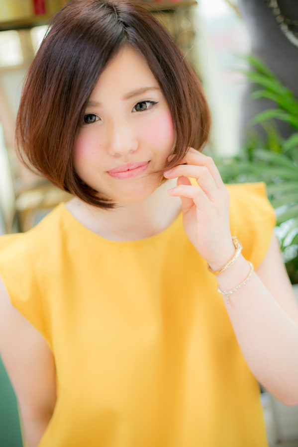 グラデーションカラー×フワボブ