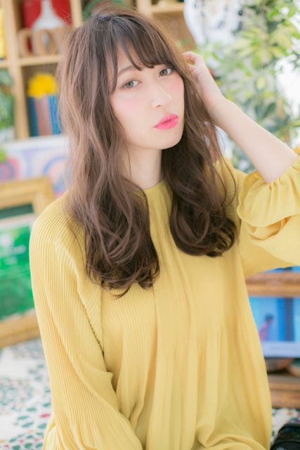 外国人風☆こなれ女子アシンメトリーロング