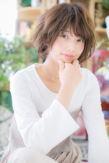 ふわくしゅ無造作感★くせ毛風ラフボブ