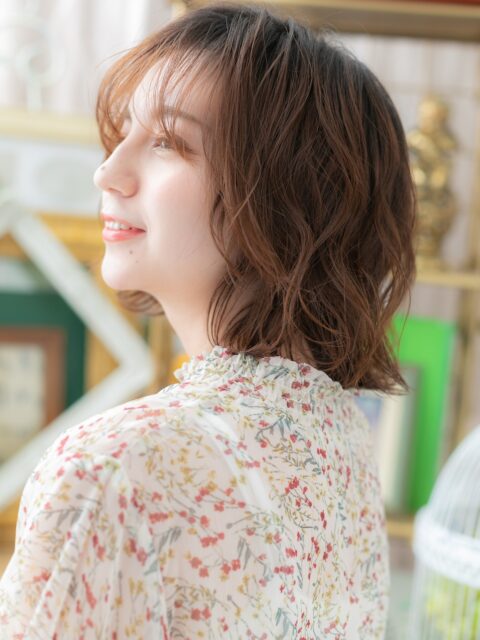 大人可愛い外国人風抜け感エアリーボブ20代30代