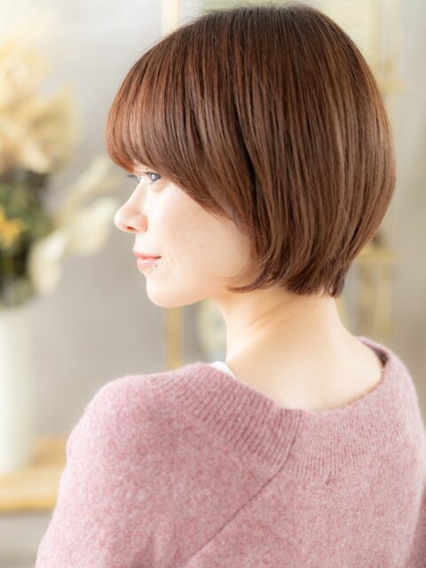 大人可愛い丸み小顔ショート20代30代