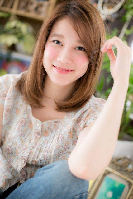 大人かわいい★小顔ナチュラルミディ