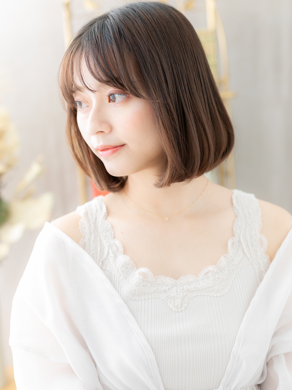 大人可愛いワンカール小顔ボブ20代30代