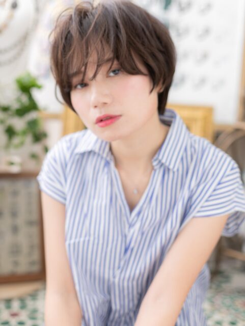 大人可愛い外国人風ラフショート20代30代