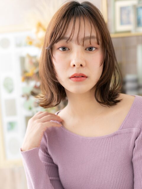 大人可愛い外国人風切りっぱなしボブ20代30代