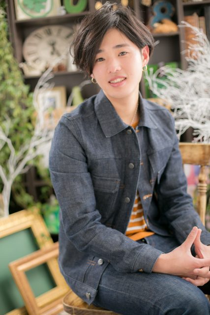 くせ毛風ワンレン…ストリート風ルーズヘア