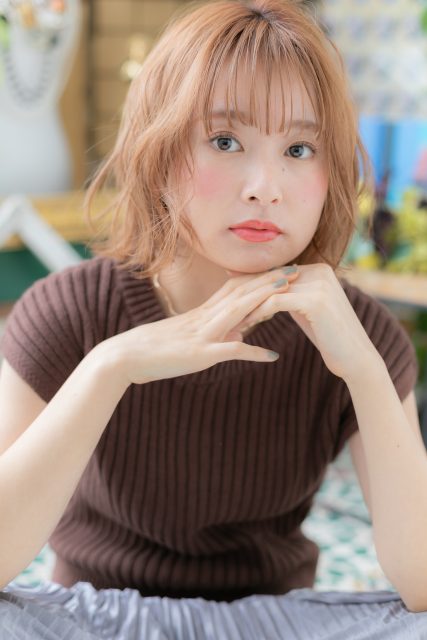 外国人風テラコッタ抜け感切りっぱなしロブ