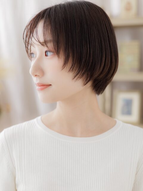 大人可愛いナチュラルマッシュショート20代30代