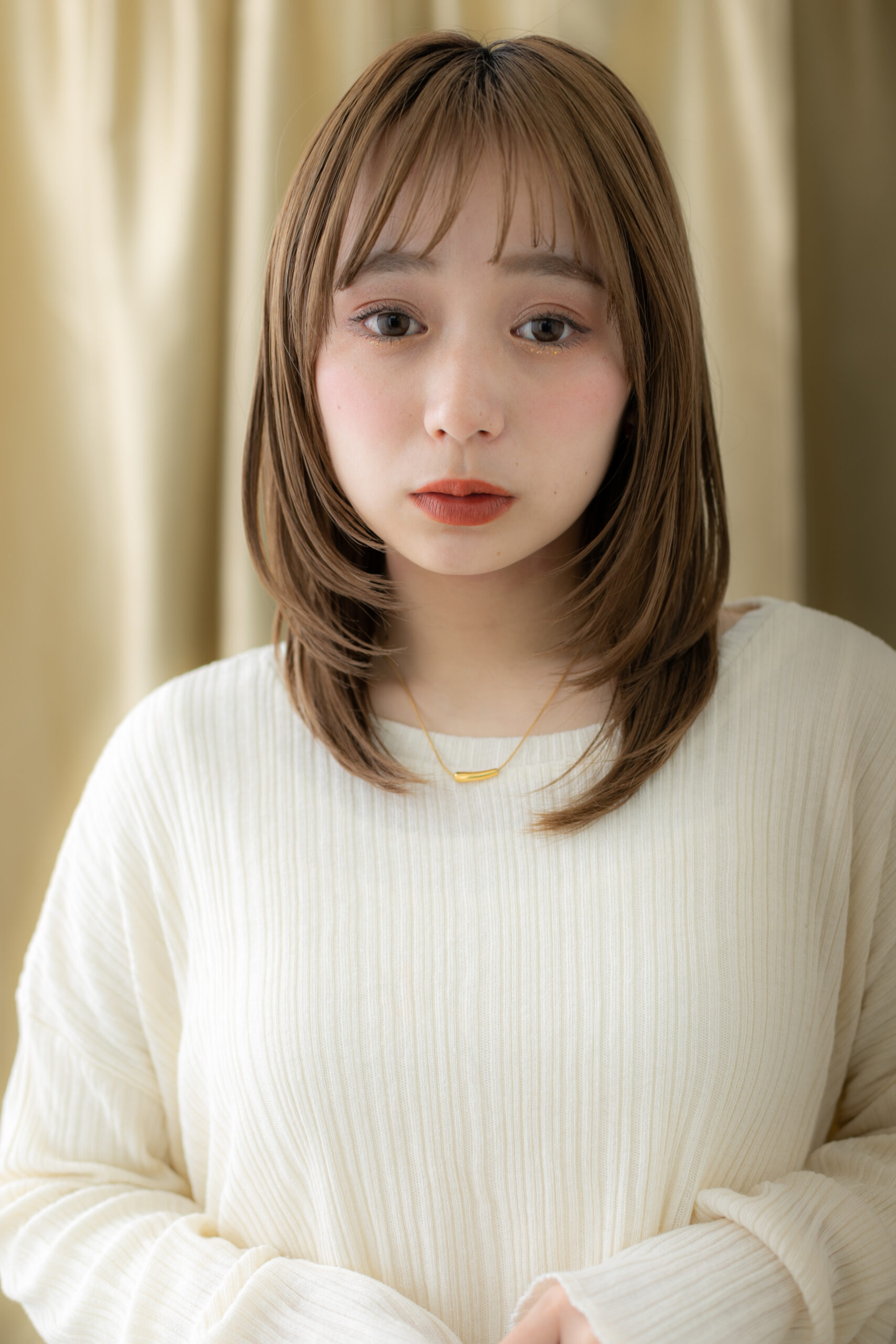 #シースルー／フェザー #ザクザクレイヤー #前上がり #Aライン #ナチュラル