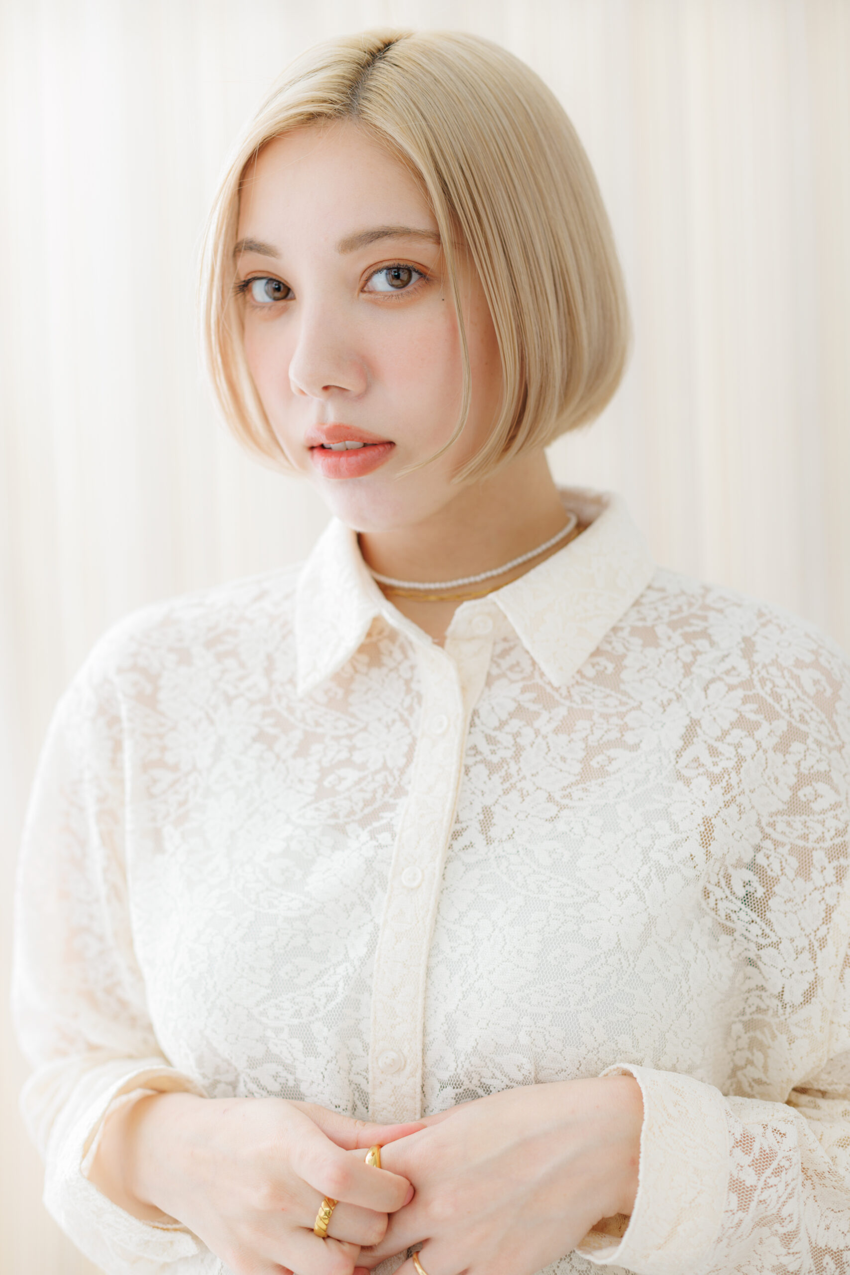 #ノーバング #フェイスラインレイヤー #フレームレイヤー（サイド）／フリンジ（バック） #Aライン #艶